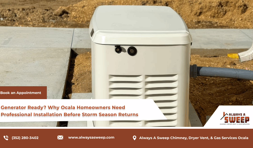 Generator Ready? Why Ocala Homeowners Need Professional Installation Before Storm Season Returns